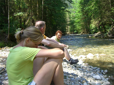 Dem Wasser zu schauen