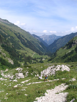 Blick ins Bärgundtal bei Hinterstein 