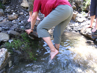 Es wurde geschuftet und gebaut am Schwarzwasserbach!